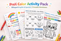 PreK Color Activity Pack – Bilingual (English & Spanish) | Printable Worksheets