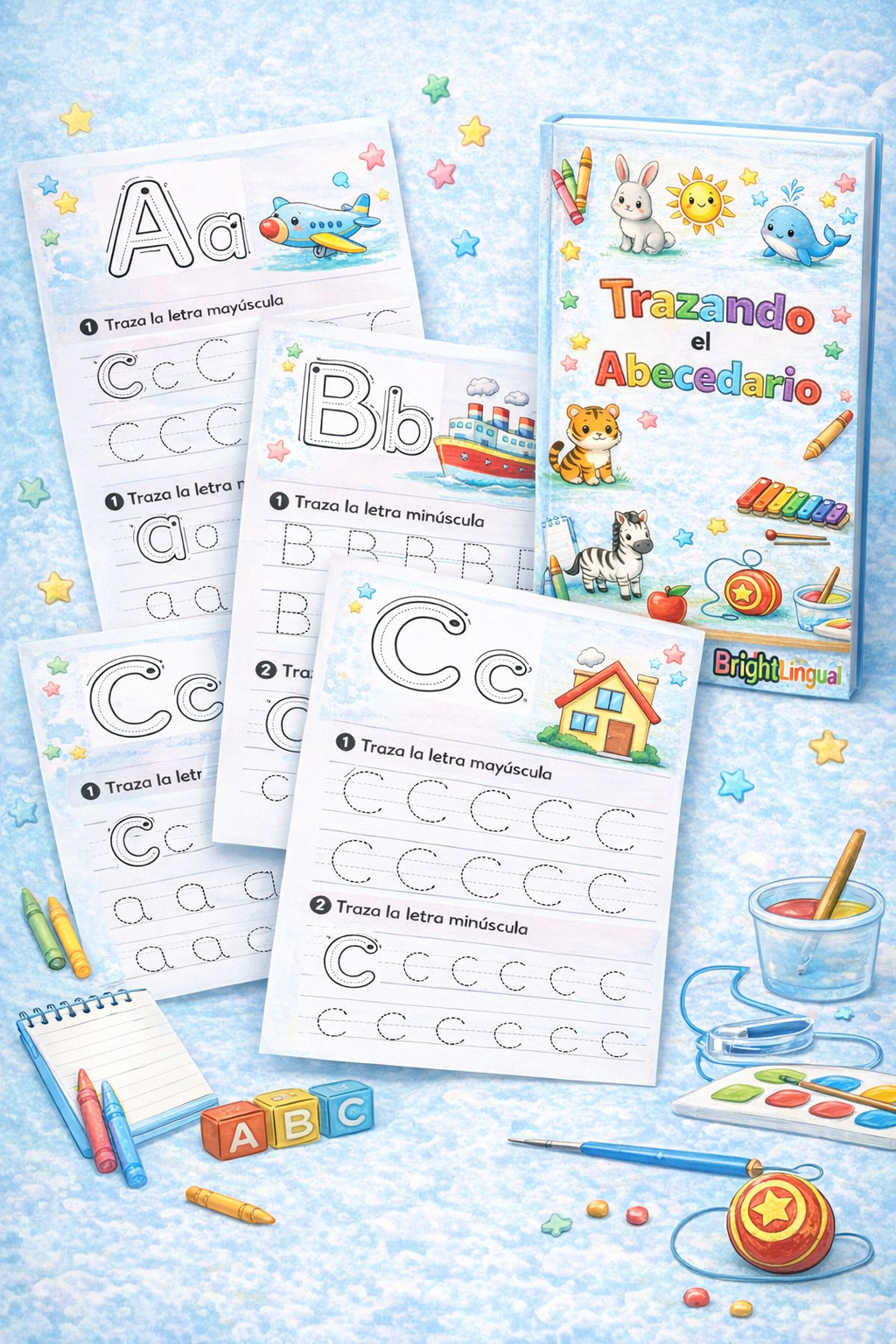 Trazos del Abecedario en Español | Spanish Alphabet Tracing Worksheets
