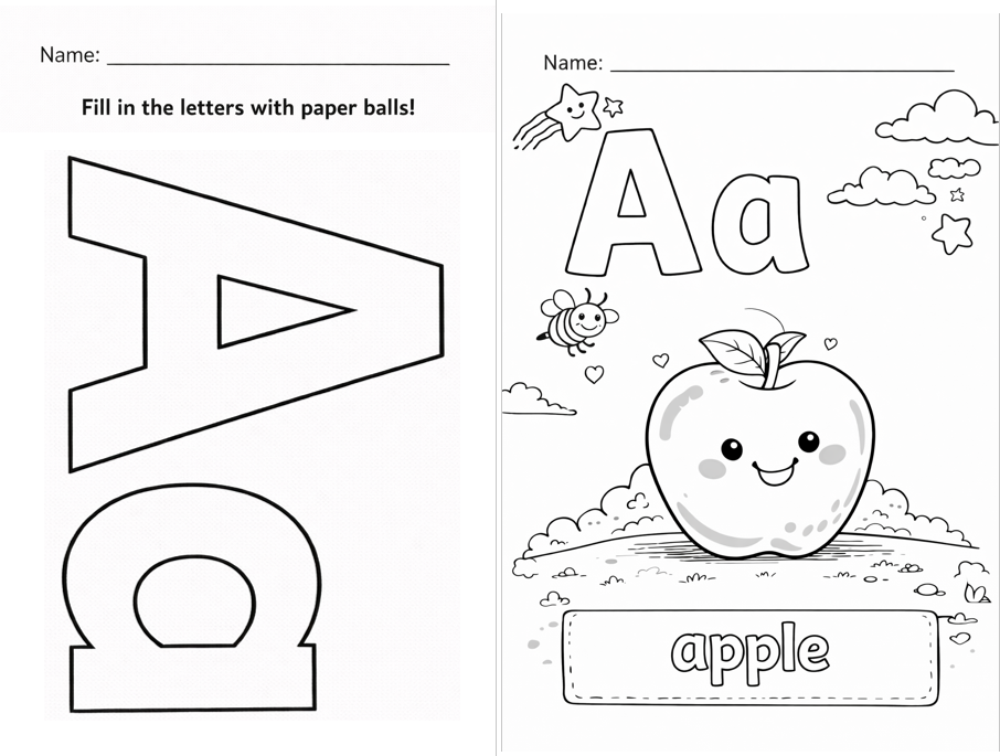 Alphabet Interactive Workbook | Phonics Activities for Kids