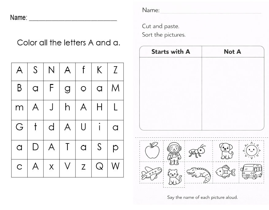 Alphabet Interactive Workbook | Phonics Activities for Kids