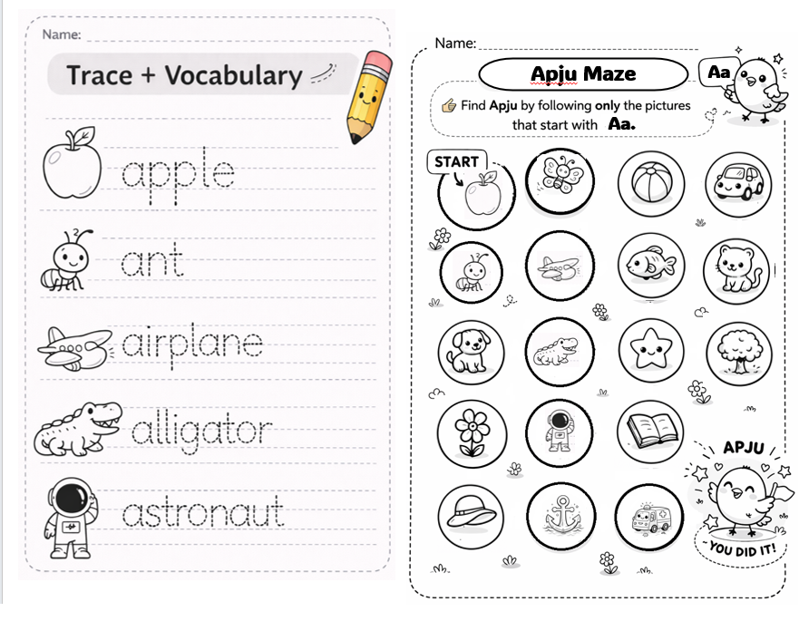 Alphabet Interactive Workbook | Phonics Activities for Kids