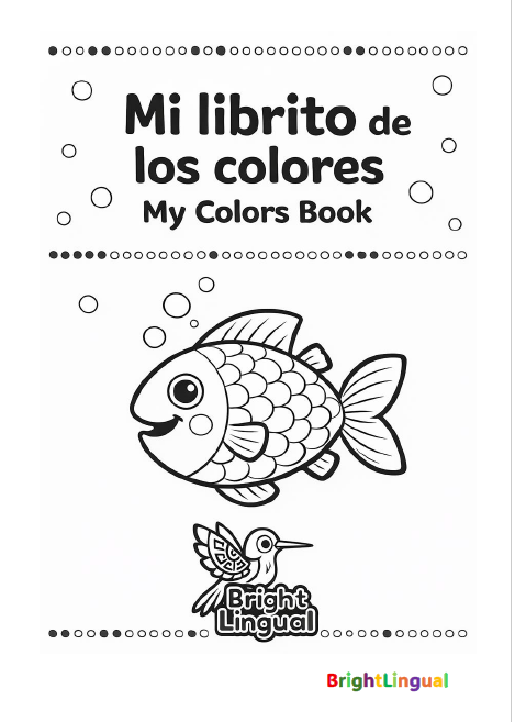 Pre-K Colors Mini Book – Bilingual | Printable Color Mini Book