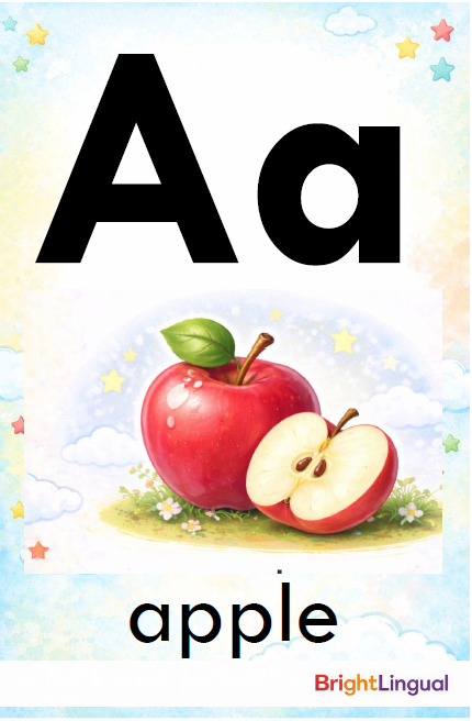 Alphabet Flashcards in English | ABC Cards | Preschool & Kindergarten