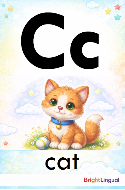 Alphabet Flashcards in English | ABC Cards | Preschool & Kindergarten