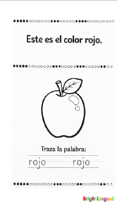 Mini Libro de Colores para Preescolar | Librito Imprimible en Español | Trazar y Colorear